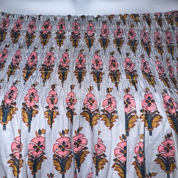Marea Boho Floral Country Maxi Dress Peasant Purple Smocked Women Small NWT NEW - Picture 3 of 10